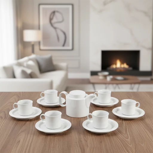 Bộ Trà Cao 0.33 L – Gastroline Trắng mekoong (2)