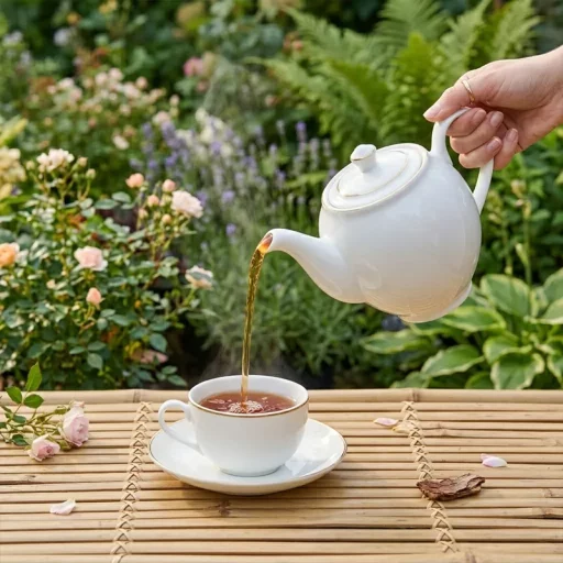 Bộ trà 0.5 L - Camellia - Chỉ Vàng mekoong (2)