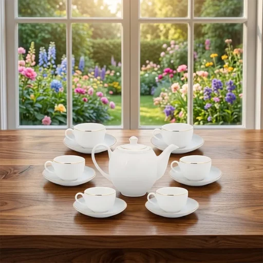 Bộ trà 0.5 L - Camellia - Chỉ Vàng mekoong (3)