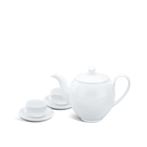 Bộ trà 0.8 L - Camellia - Trắng Mekoong (1)