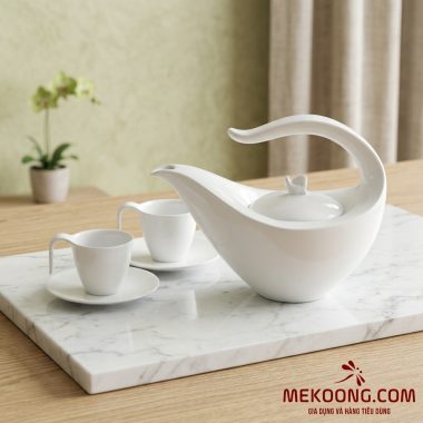 Bộ trà cao 0.45 L - Anh Vũ IFP - Trắng Ngà Mekoong (4)