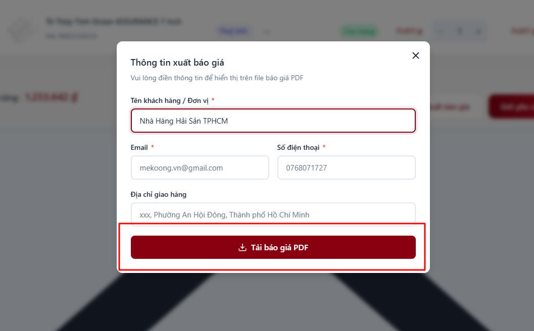 Hướng Dẫn Tạo Và Xuất Báo Giá Đồ Thủy Tinh Nhà Hàng, Khách Sạn Mekoong (1)