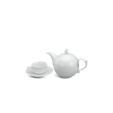 Bộ Ấm chén Minh Long quà tặng 0.7 L Mẫu Đơn Trắng Giá In Logo quà tặng đẹp