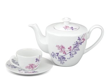 Bộ Ấm chén Minh Long 0.65 L Daisy Cỏ Tím giá tốt