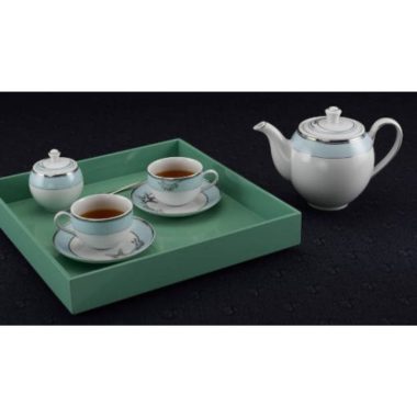 Bộ Ấm chén Minh Long 1.1 L Camellia Hương Biển Xanh đẹp chính hãng