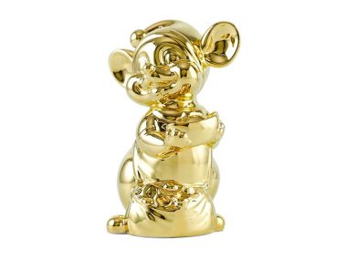 Chuột quý Quà tặng gốm sứ 16 cm - Trang trí dát vàng 24K