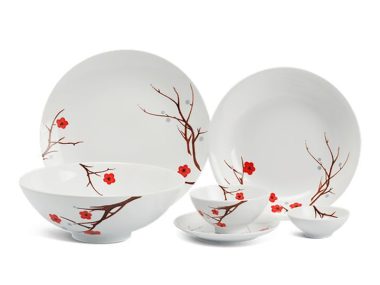 Bộ Đồ Ăn Minh Long Daisy Hồng Mai 9 Sản Phẩm Giá rẻ