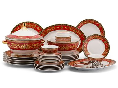 Bộ đồ ăn 6Ng Âu-Á + thố 45sp Hoàng Cung (Palace) Quốc Sắc