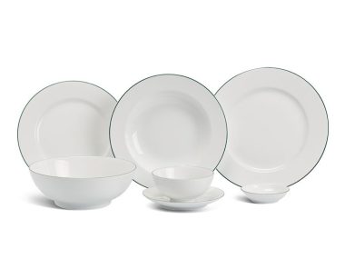 Bộ đồ ăn Minh Long Jasmine xanh Lá 9 sản phẩm Cao Cấp