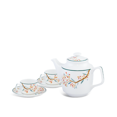 Bộ Bình trà trà Jasmine Quả Đầu Mùa Minh Long 0.7L