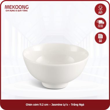 Chén cơm 11.2 cm - Jasmine Ly's - Trắng Ngà