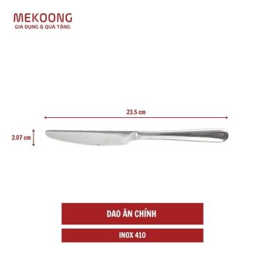 Dao ăn chính inox 410 23.5cm x 2.07cm