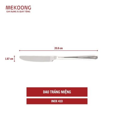 Dao tráng miệng inox 410 20.8cm x 1.87cm