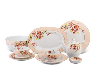 Bộ đồ ăn 06 người Âu Á Camellia Hoa Đào Minh Long 45 sản phẩm Đẹp
=> Bộ đồ ăn 6 Người Âu Á 44sp Camellia Hoa Đào