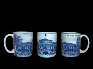 Ca trà sứ Minh Long 0,36 L Bưu Điện Thành Phố cao cấp