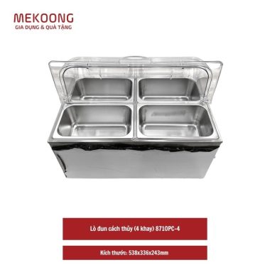 Lò đun cách thủy (4 khay) 8710PC-4 (khay 1/6x100 + nắp PC)