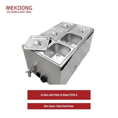 Lò đun cách thủy (6 khay) 8710-6 (khay 1/6x100 + nắp)