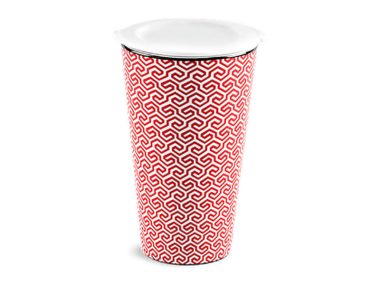 Ly sứ dưỡng sinh 0.48 L (K1) - Red Karakusa (LTF) cao cấp