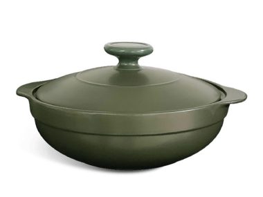 Nồi dưỡng sinh Luna 2.0 L + nắp - HealthyCook - Xanh rêu