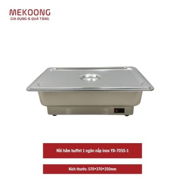 Nồi hâm buffet 1 ngăn nắp inox YD-7055-1