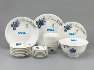 Bộ Đồ Ăn Minh Long Mẫu Đơn Việt Quất 23 Sp Giá In Logo Dell