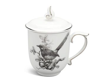 Ca trà sứ Minh Long 0.30 L - Mẫu Đơn IFP - Chích Chòe đẹp