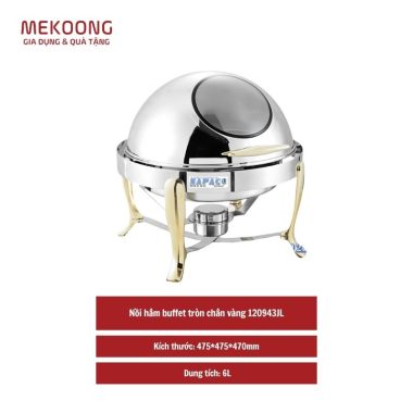 Nồi hâm buffet tròn chân vàng 120943JL