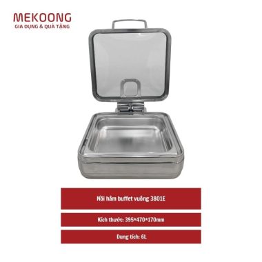 Nồi hâm buffet vuông 3801E