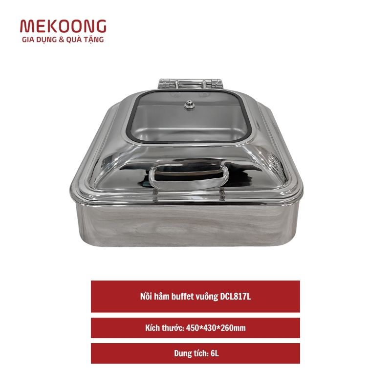 Nồi hâm buffet vuông DCL817L