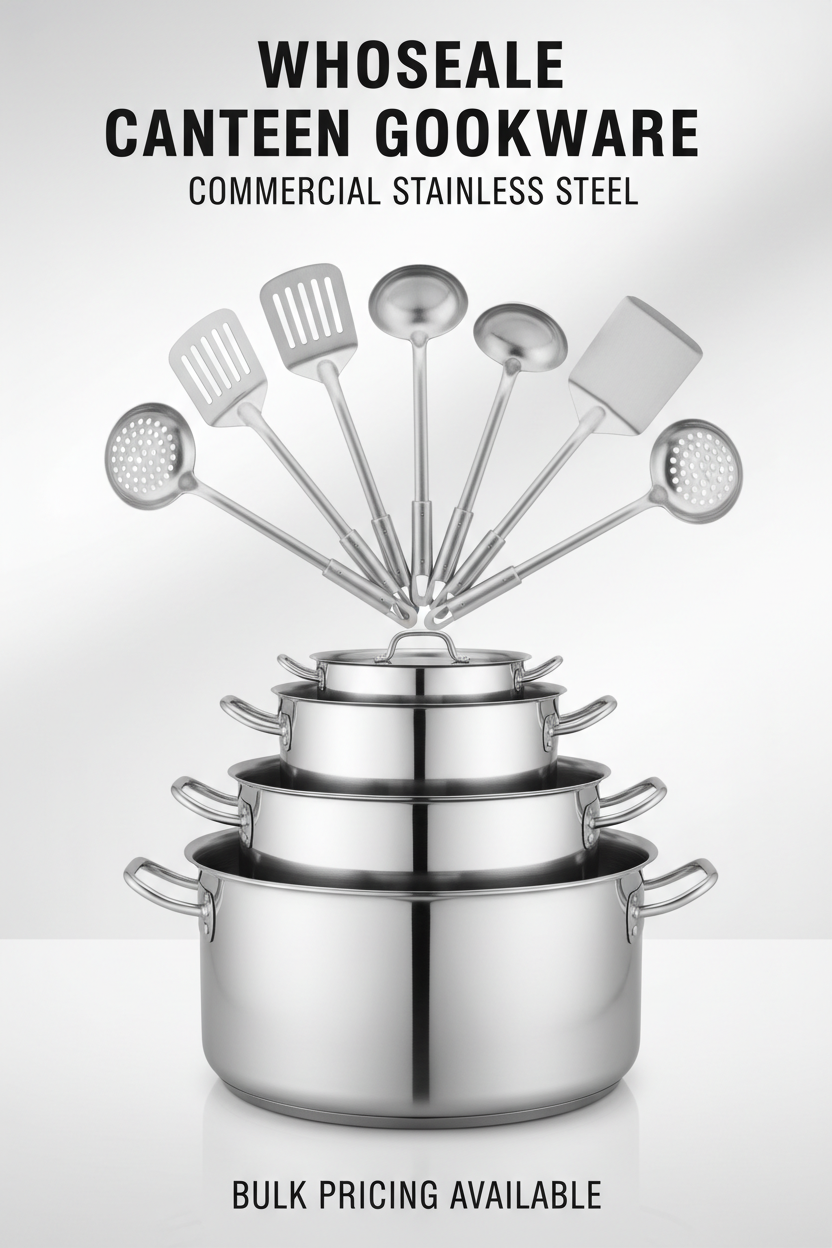 canteen cookware vertical banner Đồ Dùng Dụng Cụ Bếp Căn Tin Là Gì?