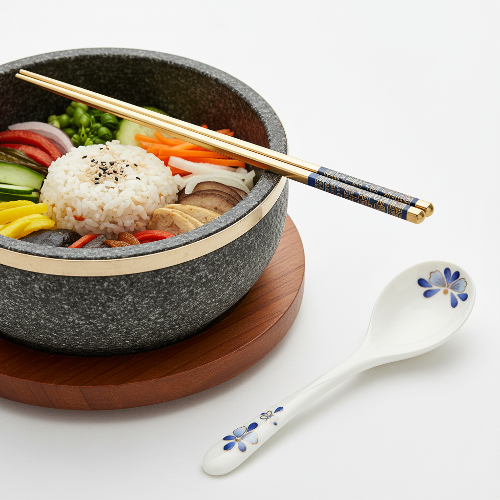 korean utensils close up Chi Tiết Về Đồ Dùng Dụng Cụ Bếp Hàn Trong Vận Hành Thương Mại