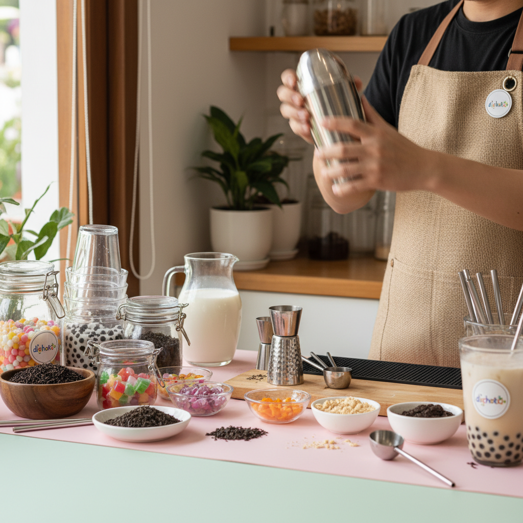 milk tea making lifestyle Phân Loại Đồ Dùng Dụng Cụ Bếp Pha Chế Trà Sữa Phổ Biến