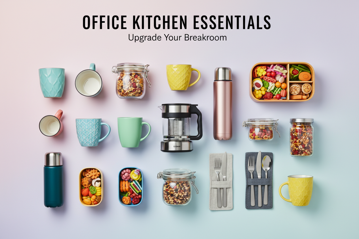 office kitchen banner Phân Loại Đồ Dùng Dụng Cụ Bếp Văn Phòng Phổ Biến