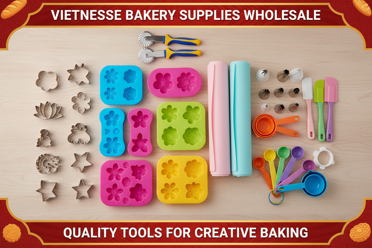 vietnamese bakery tools banner Phân Loại Đồ Dùng Dụng Cụ Bếp Bánh Phổ Biến
