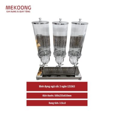 Bình đựng ngũ cốc 3 ngăn 121563