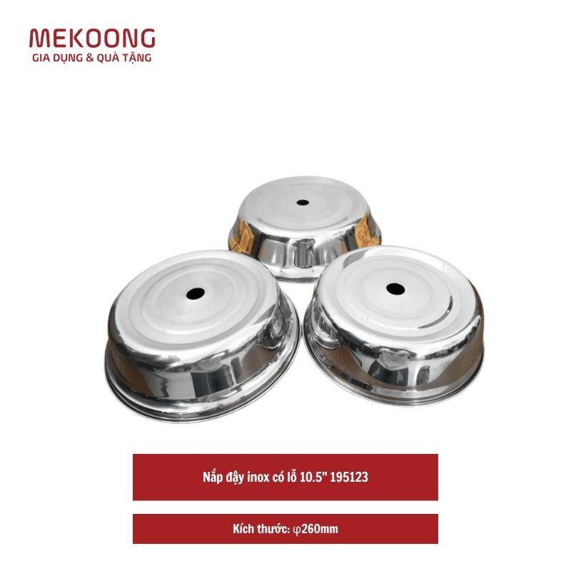Nắp đậy inox có lỗ 10.5" 195123