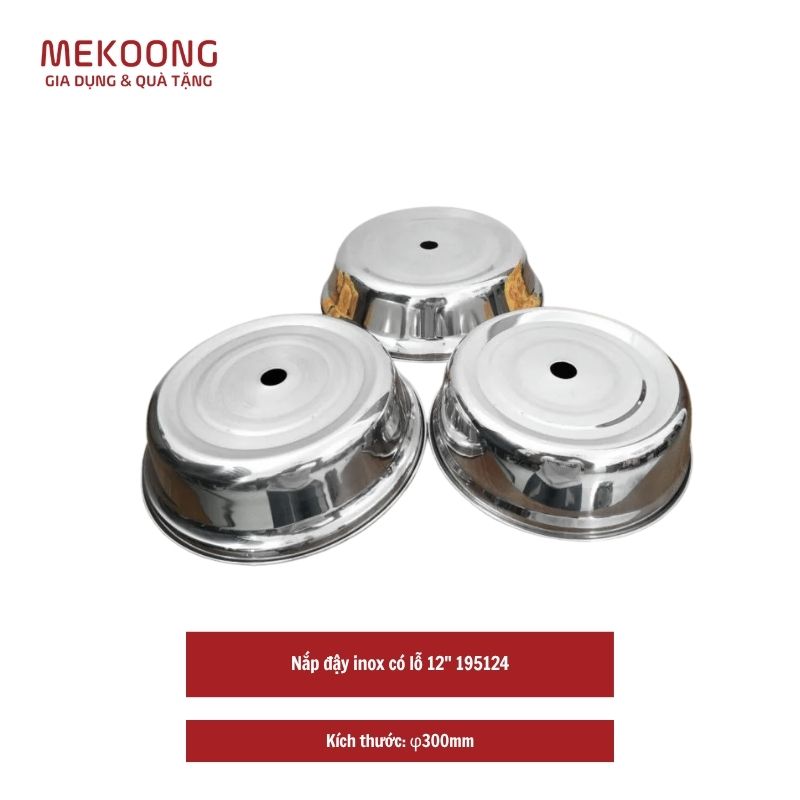 Nắp đậy inox có lỗ 12" 195124