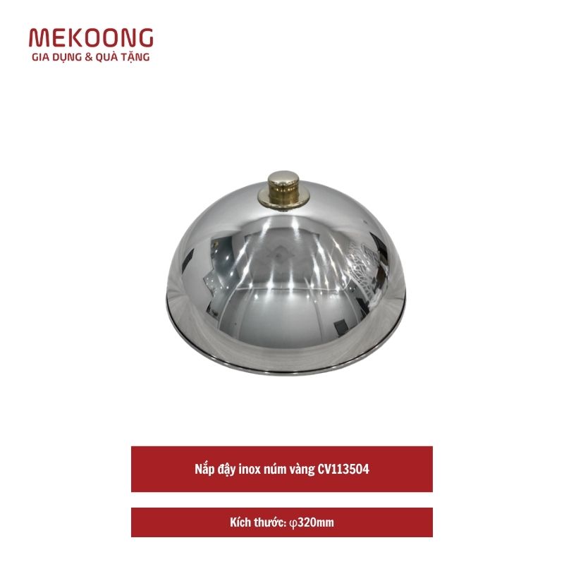 Nắp đậy inox núm vàng CV113504