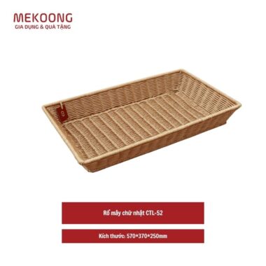 Rổ mây chữ nhật CTL-52