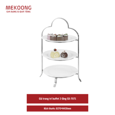 Giá trang trí buffet 3 tầng SX-7071