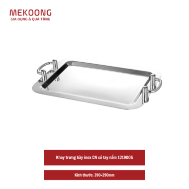 Khay trưng bày inox CN có tay nắm 121900S