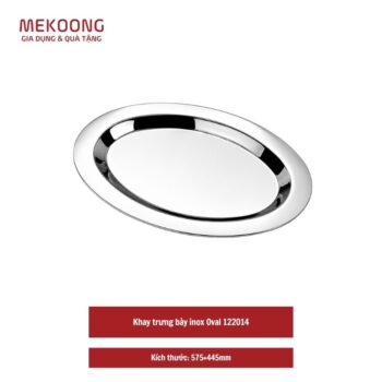 Khay trưng bày inox Oval 122014