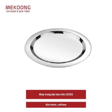 Khay trưng bày inox tròn 121915