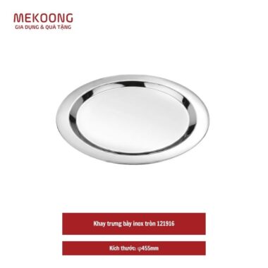 Khay trưng bày inox tròn 121916