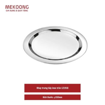 Khay trưng bày inox tròn 121918
