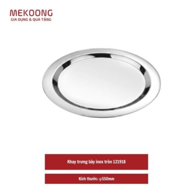 Khay trưng bày inox tròn 121918