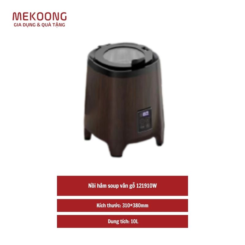 Noi ham soup van go 121910W Nồi hâm soup vân gỗ 121910W